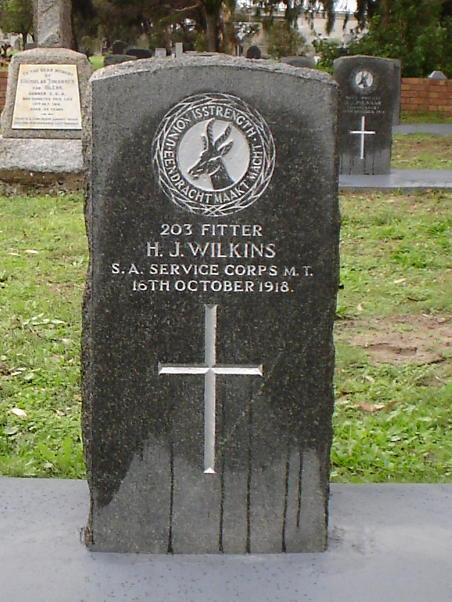 Photo from /search/photos/South Africa/Western Cape/CAPE TOWN (MAITLAND) CEMETERY/wilkins_hj.JPG